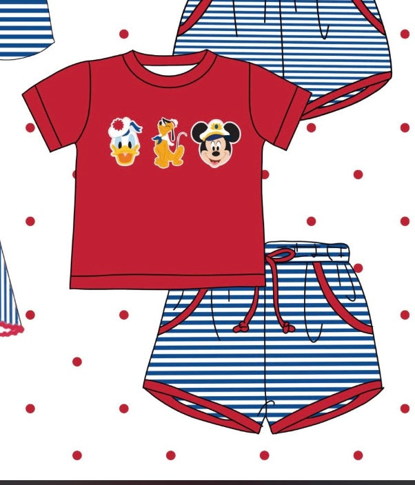 Character boy Shirt set/ Monster set/ Sail away boy set Collection2026 (PREORDER ETA MAY)