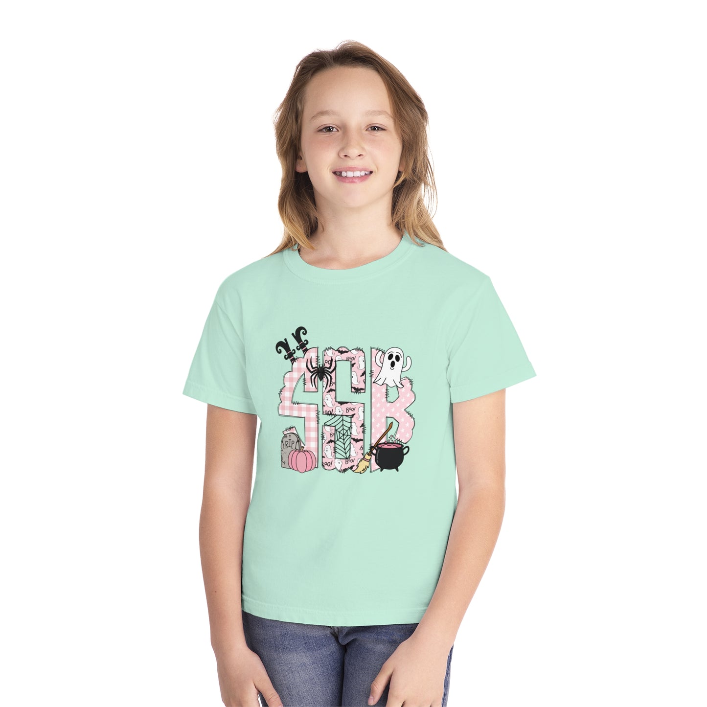 Spooky Monogram Youth Midweight Tee