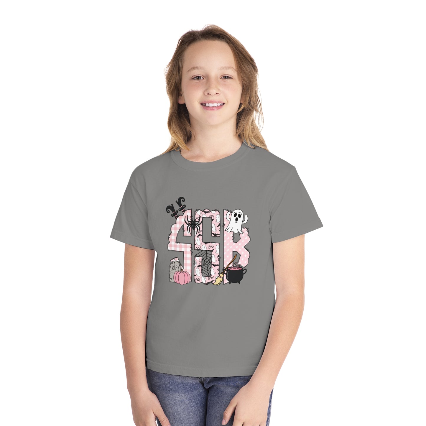 Spooky Monogram Youth Midweight Tee