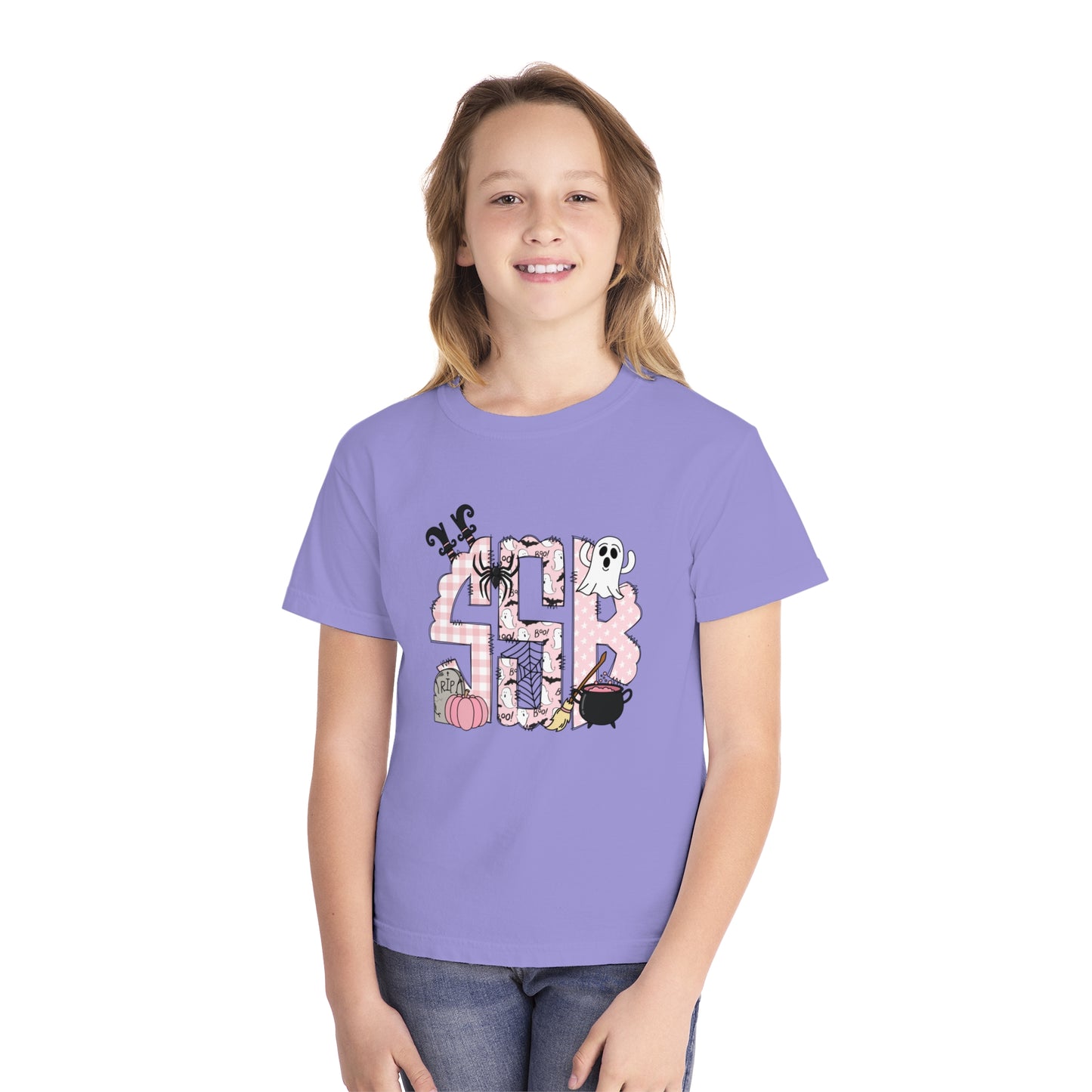 Spooky Monogram Youth Midweight Tee