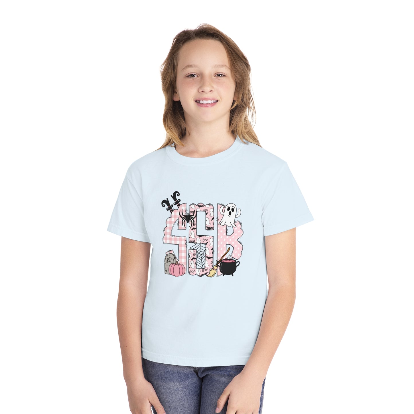 Spooky Monogram Youth Midweight Tee