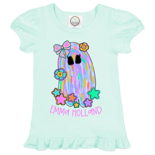 Colorful Ghost Ruffle Tees (PREORDER ETA 14 days)