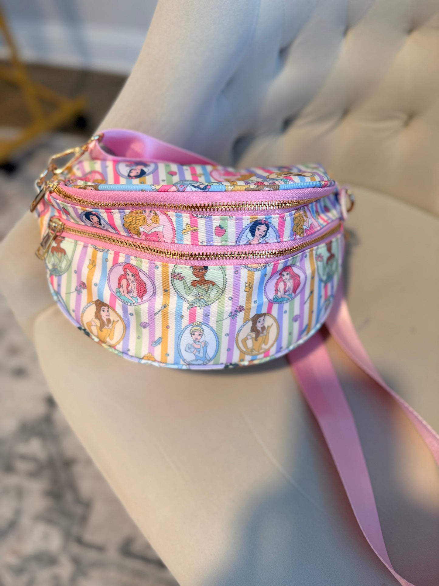 Large Belt Bag - Princess Stripes