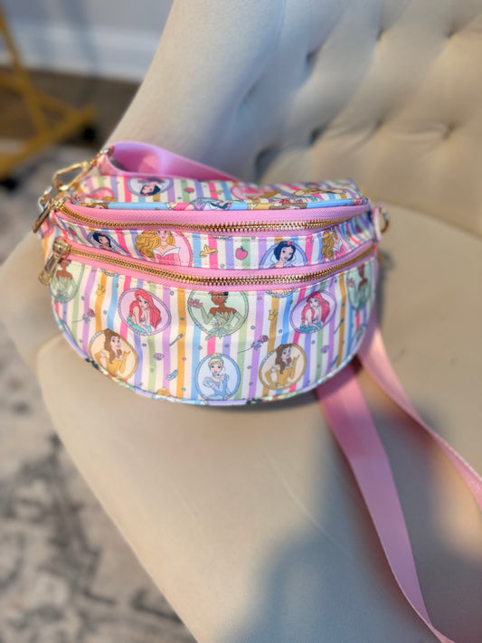 Large Belt Bag - Princess Stripes