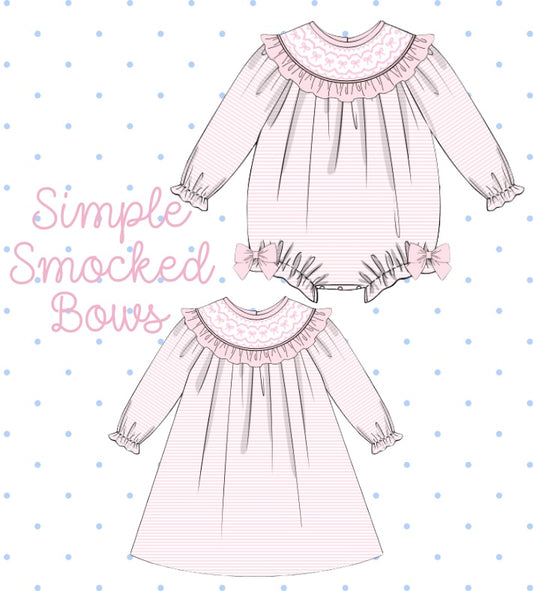 Simple Bow Smocked Collection (PREORDER ETA AUGUST)