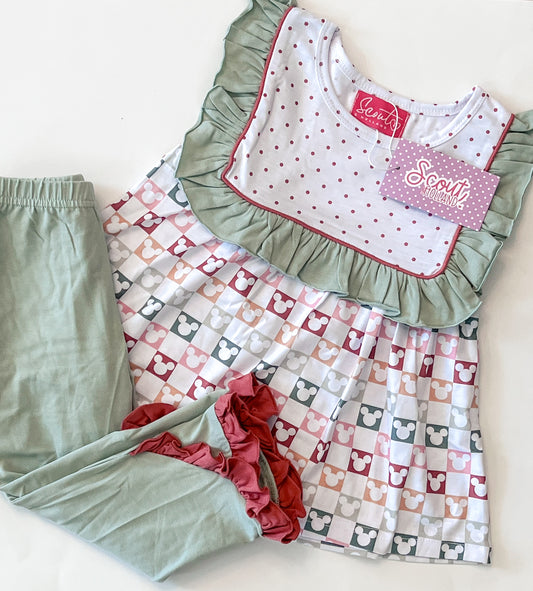 Christmas Mouse Sleeveless Set