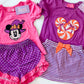 Purple Spooky Mouse Short Set