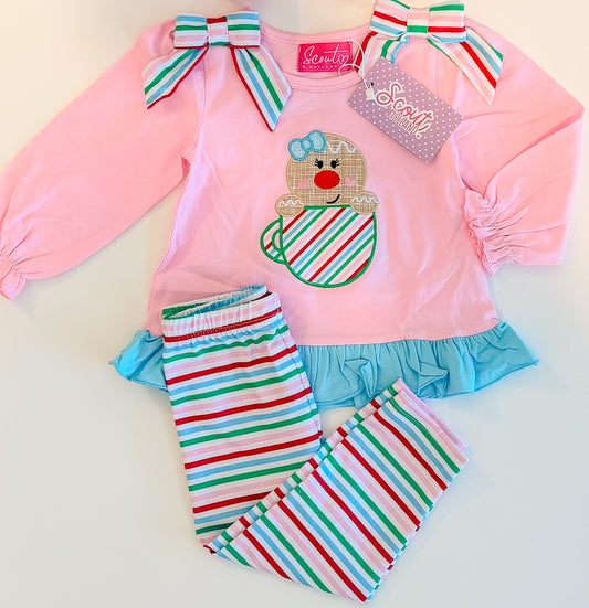 Candy Stripe Gingerbread Set
