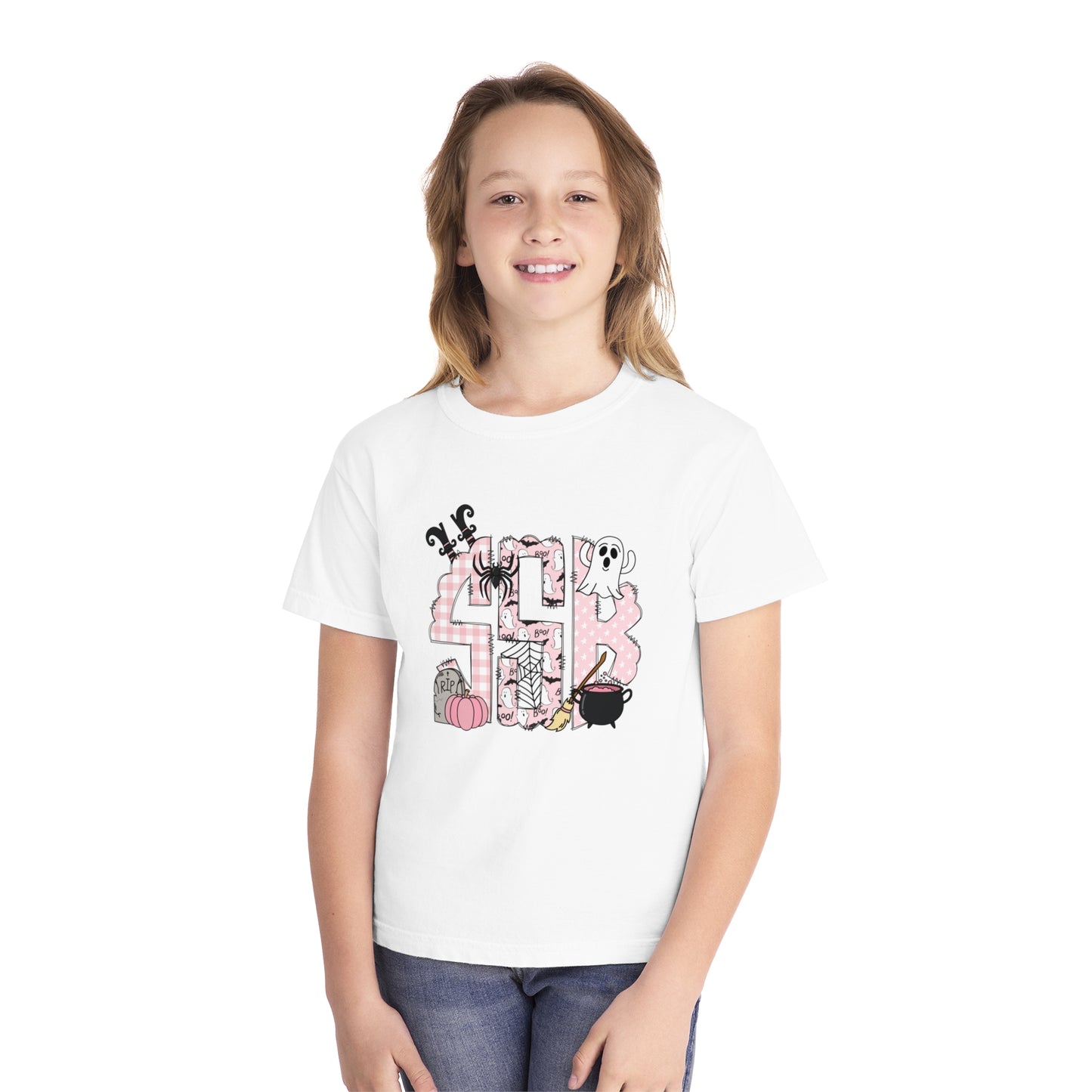 Spooky Monogram Youth Midweight Tee