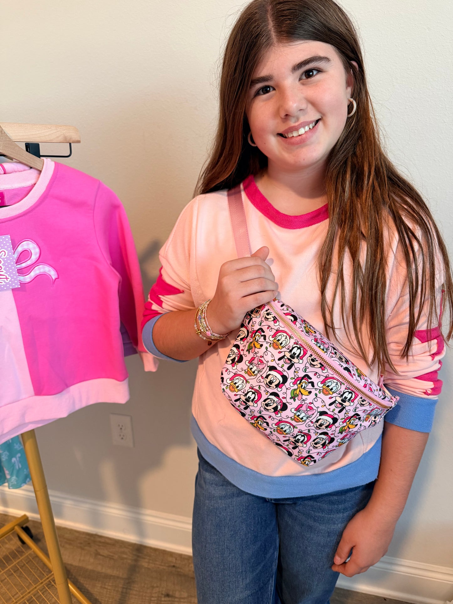 Medium Belt Bag - Pink Castle