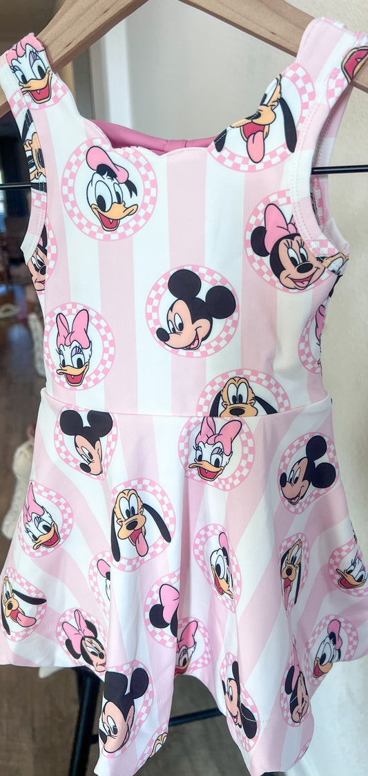 Printed Athletic Dress Collection - shorts attached