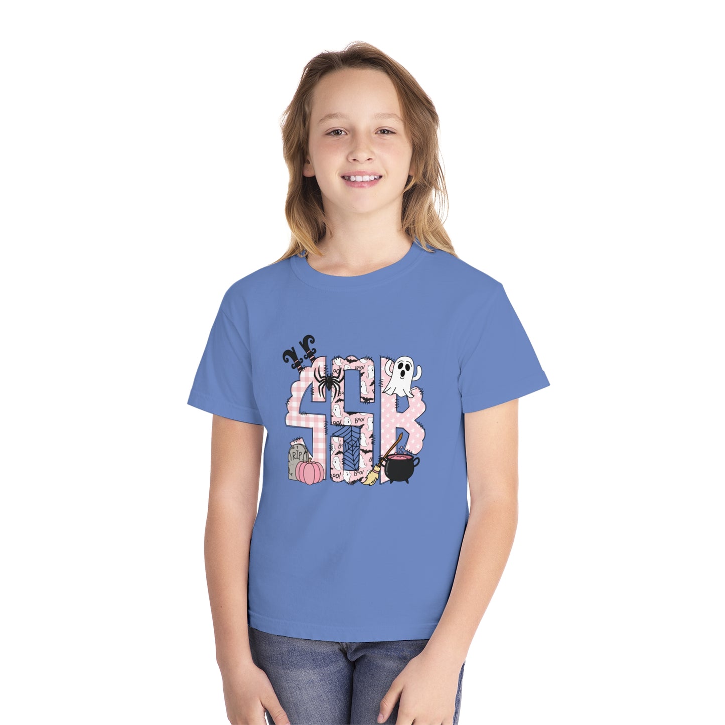 Spooky Monogram Youth Midweight Tee