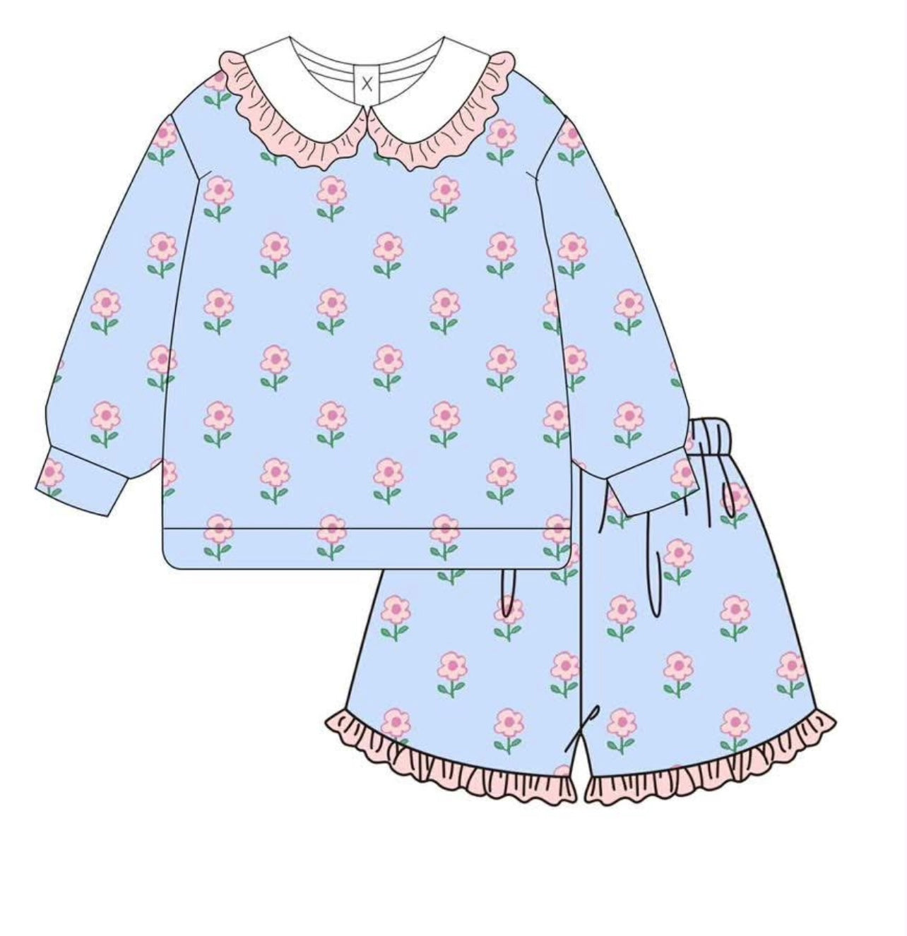 Blue Sweetie Short Set (PREORDER ETA JANUARY)