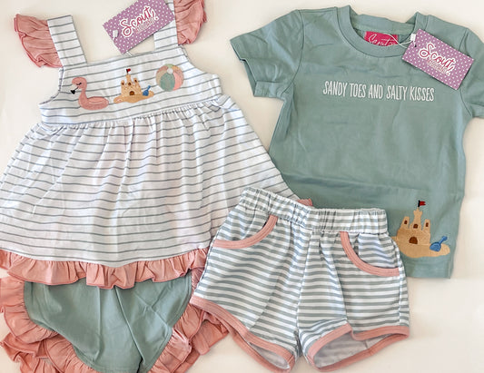 Sandy Toes Girl Short Set