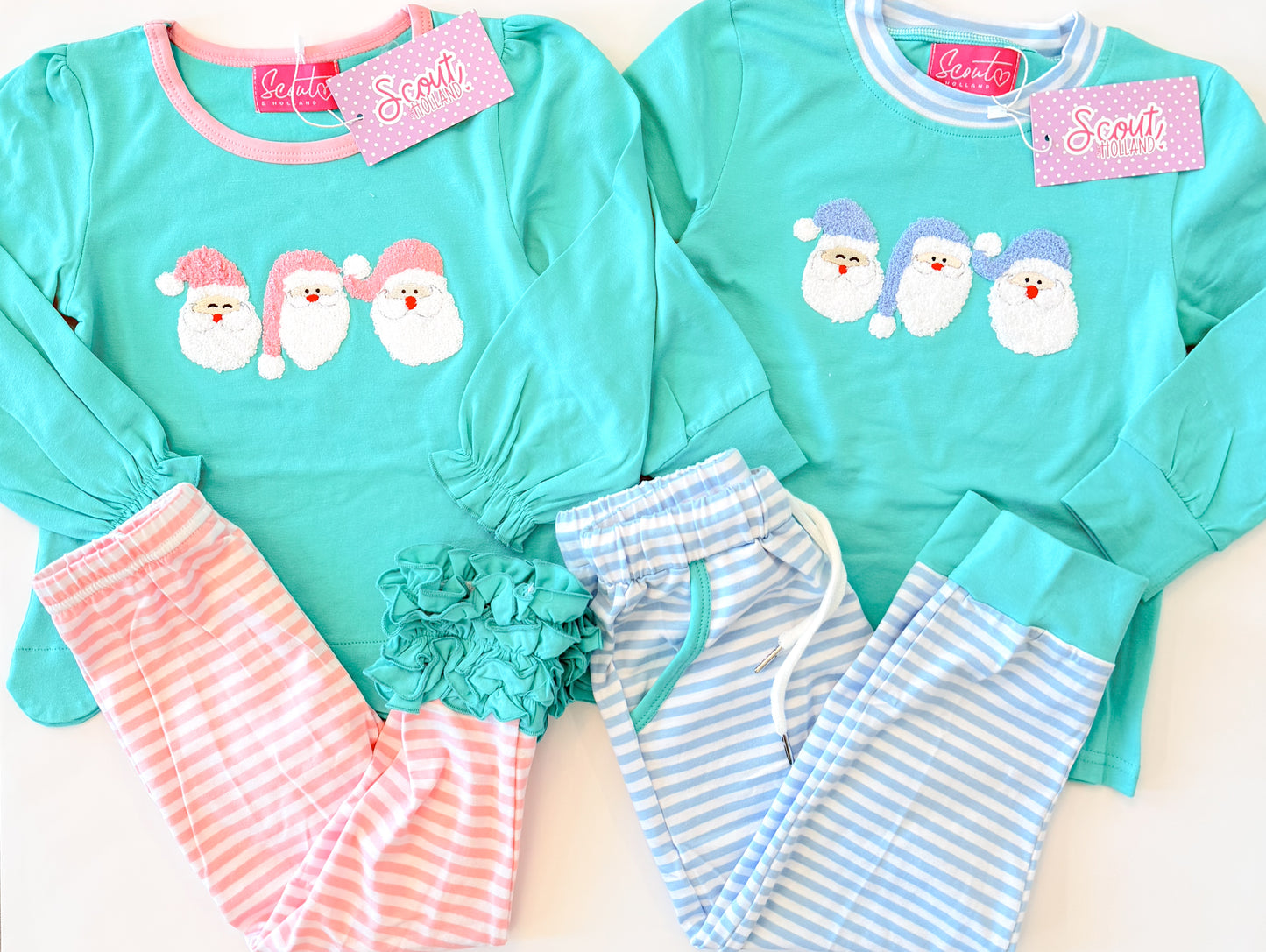 Turquoise Santa Trio Collection