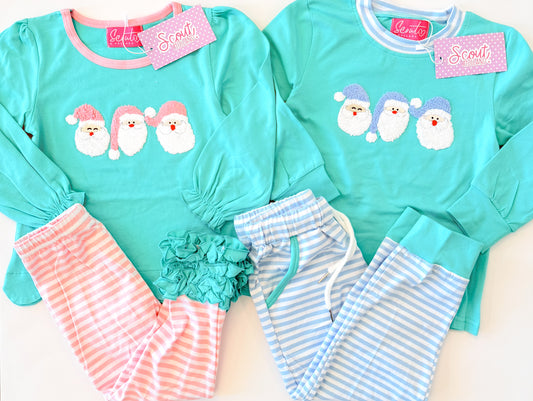 Turquoise Santa Trio Collection