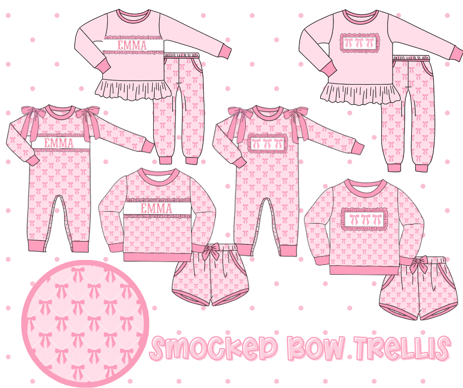 Bow Trellis Smocked Collection (PREORDER ETA AUGUST)