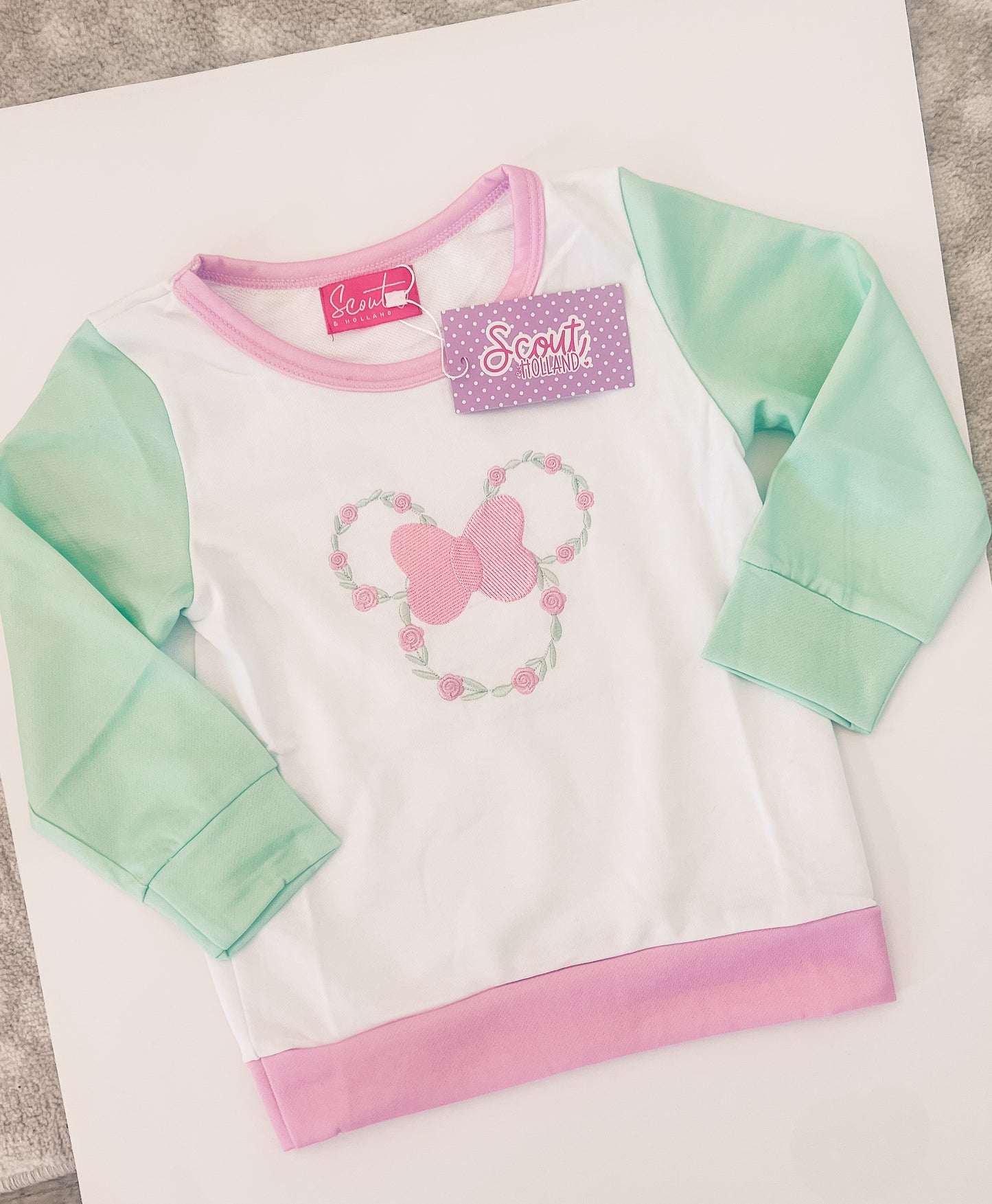 Floral Mouse Pullover