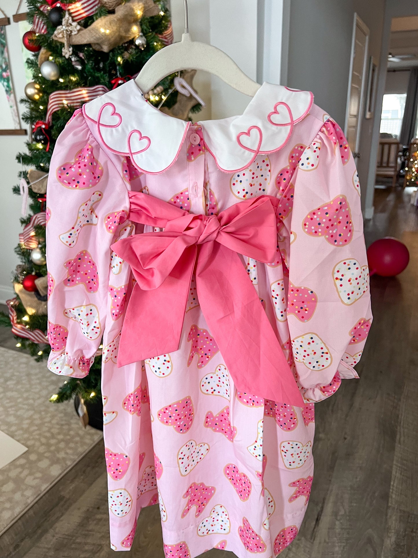 Smocked Valentine Animal Cracker Dress