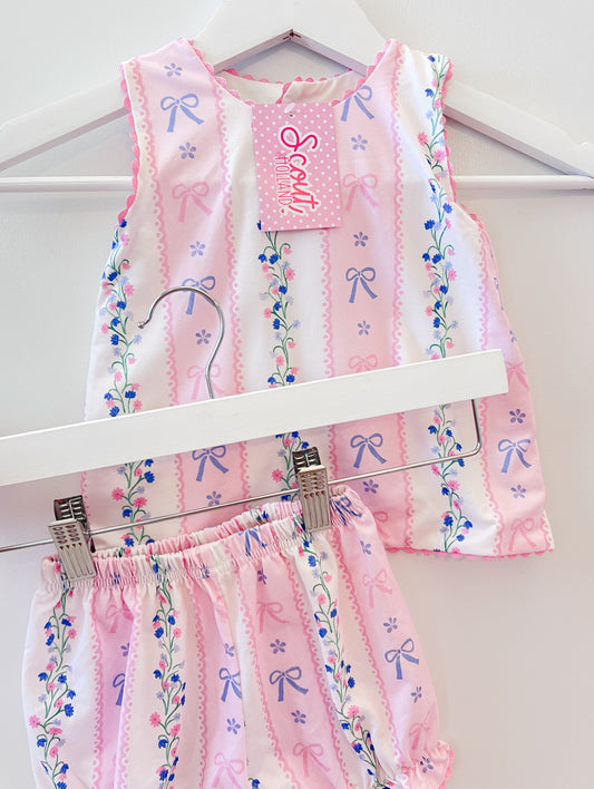Emma’s Bows Diaper Set