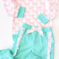 Turquoise Bow Jogger Set