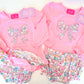 Pink Floral Bow Appliqué Collection