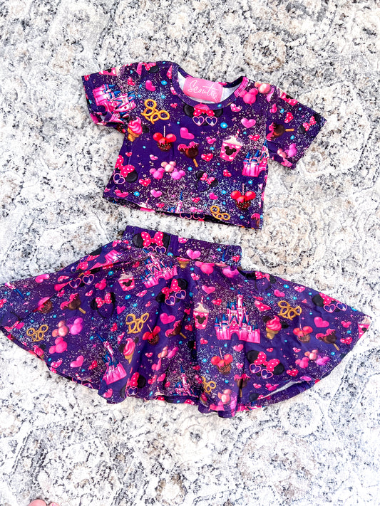 Midnight Magic Cropped Twirl Set