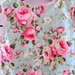Turquoise Floral Diaper Set