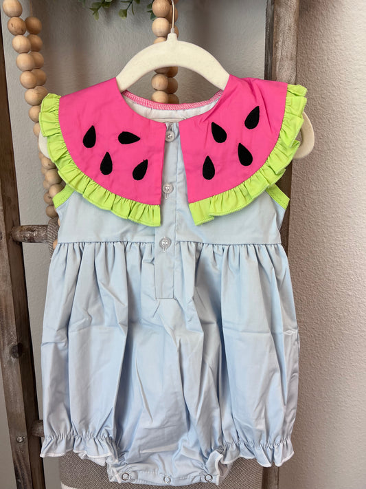 Woven Watermelon Collar Bubble