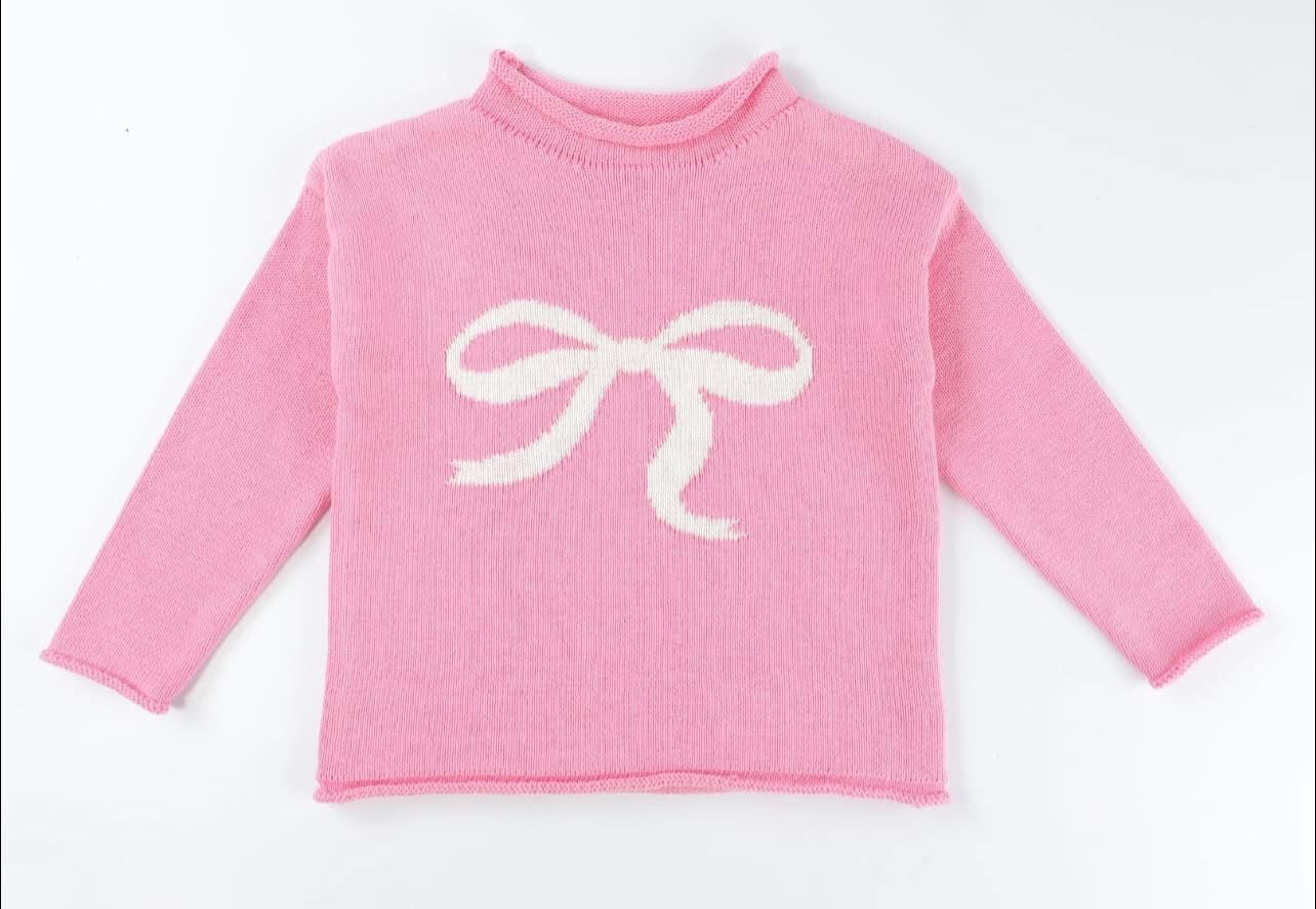 Bow Roll Neck Sweater