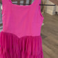 Hot Pink Tulle Athletic Dress- shorts attached